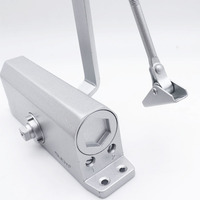 Vente en gros du fabricant Ferme-porte hydraulique pour porte en bois dissimulée en métal silencieux et robuste Commercial Standard Overhead Automatic