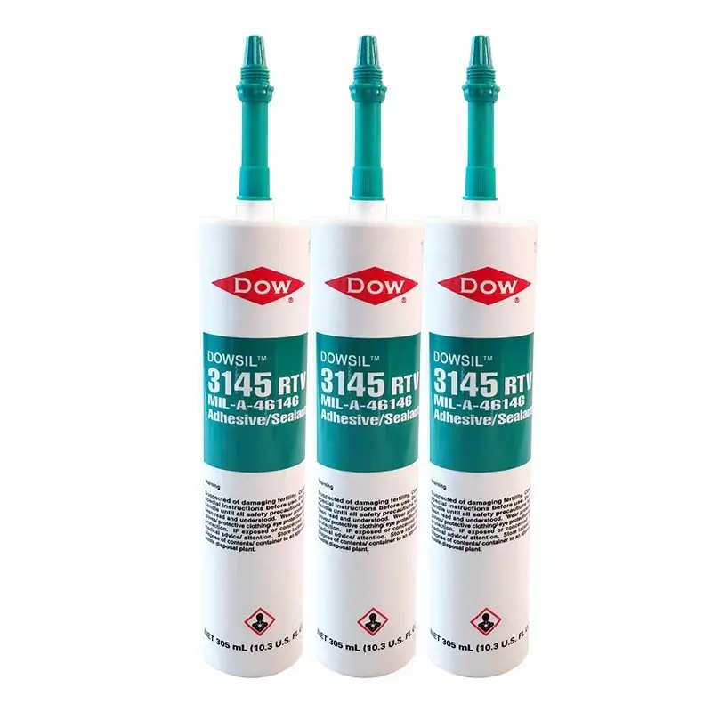 DowCorning 3145 perekat/Sealant Moisture Rtv, Non-Flow kekuatan tinggi suhu tinggi Sealant silikon tahan