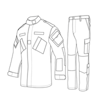 Service de conception d'uniformes tactiques ACU personnalisés KMS, uniforme tactique de camouflage original confortable pour les sports de plein air