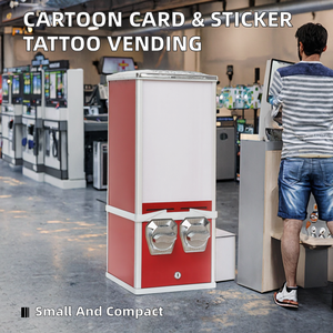 เครื่องจำหน่ายสินค้าอัตโนมัติแบบหยอดเหรียญพร้อมสติกเกอร์ลายการ์ตูนญี่ปุ่นรูปกวางและบัตรสะสม - Product Image 2