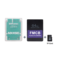 BitFunx Fortuna FMCB Kartu PS2 OPL 1.2.0 untuk MX4SIO SIO2SD Adaptor Kartu TF/SD untuk Konsol Game Playstation2 Slim