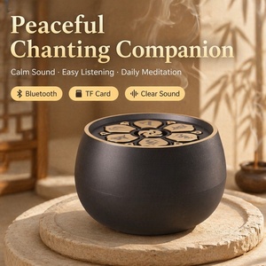 Haut-parleur portable Hi-Fi pour l'apprentissage du <span class=keywords><strong>Coran</strong></span> avec USB et télécommande - Mini lecteur de méditation Zen pour le temple et la maison - Product Image 1