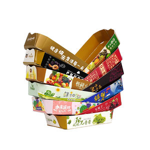 Caja en Forma <span class=keywords><strong>de</strong></span> Barco <span class=keywords><strong>para</strong></span> Frutas, Fabricada con Materiales Reciclados Biodegradables <span class=keywords><strong>de</strong></span> Grado Alimenticio, con Laminado Mate - Product Image 5