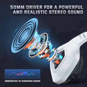 Auriculares <span class=keywords><strong>ONIKUMA</strong></span> <span class=keywords><strong>K10</strong></span> Dinámicos para Videojuegos, con Micrófono, RGB, Luz Ambiental, Cableados, Controladores de 50 mm, Resistentes al Agua IPX1, para Viajes - Product Image 6