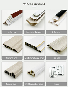 لوحة تكسية حائط من ألياف الخيزران سهلة التركيب ، لوح حائط WPC من الخشب والألياف الخشبية - Product Image 5