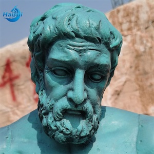 Decoración de Jardín, Escultura de Metal del Famoso Dios Griego Hércules Luchando Contra la Serpiente, Estatua de Bronce de Hombre Desnudo y Serpiente - Product Image 3