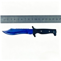 Couteau de chasse pliant papillon portable, non tranchant, personnalisable, type Bowie, pour entraînement et activités de plein air, vente directe d'usine en gros