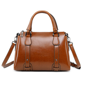Sacs à main en cuir véritable pour femmes, sacs fourre-tout à bandoulière avec fermeture éclair, sacs à main en cuir de vachette véritable avec poignée supérieure, sacs à main pour femmes - Product Image 3