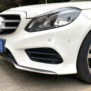 สำหรับ Mercedes Benz E-Class W212 AMG Line 2013-2015 ชุดแต่งสปอยเลอร์หน้าแบบ Wind Knife  ใบมีดแอร์เบลด  อุปกรณ์ตกแต่งรถยนต์ - Product Image 4