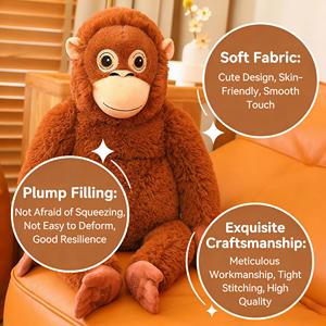 Boneka Gorila HY Trendy Trendy, Boneka Monyet Gibbon, Bantal Penenang Bayi, Grosir Boneka Plush