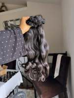 Cheveux humains vierges indiens Remy bouclés birmans, vietnamiens, naturels, en gros, lots de mèches ondulées, boucles profondes Pixie, cheveux raides