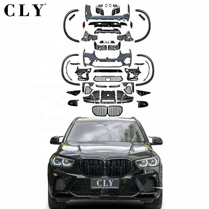 CLY Bodykit Für BMW X5 G05 Facelift X5M Front Hecks toß stangen Kühlergrill Radkasten Kotflügel Lüftungs schlitze Rückspiegel schalen Diffusors pitzen