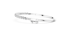 Elegant Lab Grown Diamond Silver Plated <b>Bracelet</b> Fashion Jewelry Gift Accessory Custom Designer Luxury Wrist Charm <b>Bracelet</b> - Product Image 3
