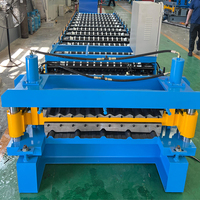 Máquina de Fabricación de Láminas para Techos de Tejas Escalonadas Glaseadas Corrugadas de Doble Capa, Precio de Fabricante