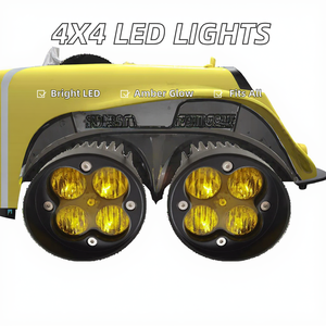 Nouveaux Phares Antibrouillard LED Ambrés 12V Haute Puissance pour Calandre de Voiture 4x4 Tout-Terrain pour Toyota 4Runner Tacoma Tundra Rav4 - Product Image 2
