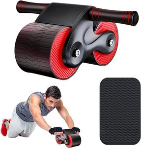 Kit per allenamento con ruote addominali a rimbalzo automatico attrezzatura per l'esercizio per l'allenamento della forza di base fatta di gomma per <span class=keywords><strong>palestra</strong></span> da casa Fitness - Product Image 1