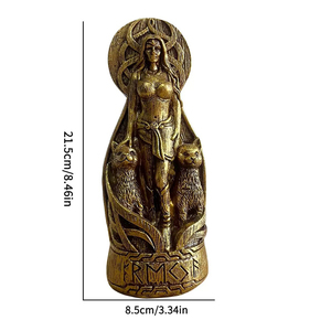 Statuette Personalizzate <span class=keywords><strong>della</strong></span> Dea Nordica Freya, Sculture in Resina per Altare Pagano, Divinità Vichinga, Decorazione Casa, Regali - Product Image 6