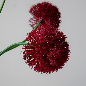 Boules de fleurs artificielles en forme d'oignons, fausses plantes vertes, boules de fleurs en forme d'oignons verts, décorations de mariage et d'intérieur, accessoires de photographie en forme de pissenlits - Product Image 4