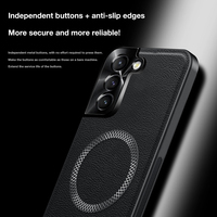 Étuis de téléphone transparents en PU antichoc avec étui pour S25 Ultra S22 S23fe S24 Plus, coque rigide pour appareil photo