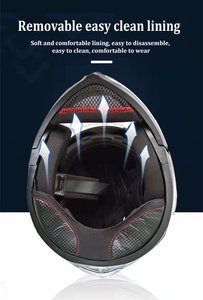 Casco de motociclismo ECE DOT abatible hacia arriba para hombre y mujer, Casco <span class=keywords><strong>Modular</strong></span> de alta gama, Predator - Product Image 6