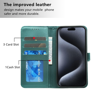 เคสโทรศัพท์แบบแม่เหล็กสำหรับ Motorola Edge 50 Fusion G52J <span class=keywords><strong>5G</strong></span> II G53Y G53J G53S G84 E14 G04s G24 พร้อมช่องใส่บัตรและขาตั้ง - Product Image 5