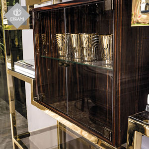 Estantería de Acero Inoxidable Dorada de Lujo para Dormitorio, Librería Metálica Moderna de Lujo para Sala de Estar u Oficina - Product Image 2