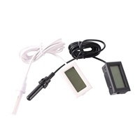 Thermo-hygromètre LCD FY-12 avec sonde externe, capteur de température et d'humidité séparé pour incubateur, élevage de volailles, reptiles