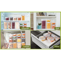 Conteneurs de stockage alimentaire en gros pour la cuisine, en PP de qualité alimentaire, hermétiques, pour céréales, pâtes et collations