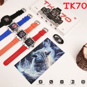 นาฬิกาอัจฉริยะ New Trend TK70 หน้าจอ AMOLED 1.76 นิ้ว หน้าปัด 3 มิติ ไดนามิก กันน้ำระดับ IP67 รองรับ BT Cal NFC ผู้ช่วยเสียง สำหรับผู้ชาย นาฬิกาอัจฉริยะ TK70 - Product Image 2