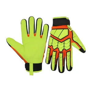 PRI SAFETY New Trend Protector Anti Impact Ölfeld-Sicherheits handschuhe Industrielle Arbeits handschuhe TPR Neopren-Manschette