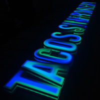 Décoration Lumineuse 3D LED en Acrylique et Aluminium Personnalisée pour Magasins, Hôtels, Restaurants, Bureaux, Entreprises, Extérieur et Intérieur, avec Effet d'Eau