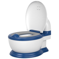 Siège de toilette d'apprentissage en plastique pour bébé, design toilette de simulation, grande taille, chaise de toilette pour tout-petits garçons et filles, toilette pour nourrissons