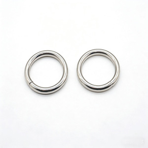 Metal Round Buckle Electroplated Silver Iron <b>Ring</b> For DIY Clothing Accessories With Seams - Product Image 2