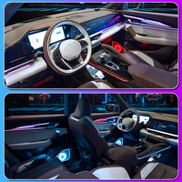 Lumière d'ambiance de luxe TMPRO pour Geely Monjaro 2021-2025, améliore l'effet de lumière de bienvenue intérieure, lampe décorative intérieure LED, kit de modification