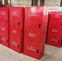 Armoire à Tuyaux d'Incendie en Acier Thermolaqué Rouge, Vente en Gros Direct Usine, Boîte d'Équipement de Sécurité