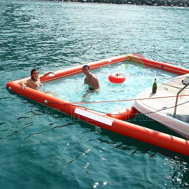 Sea Yacht Pools Large Netted Inflatable Floating Swimming Pool for Adults