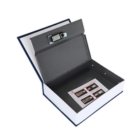 Coffre-fort dissimulé en forme de livre moderne avec serrure à clé, boîte de rangement secrète pour argent liquide et bijoux, sécurité domestique