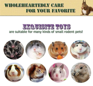 Petit Animal Combo Pomme <span class=keywords><strong>Bois</strong></span> Jouets d'Activité Hamsters Jouets à Mâcher Rat Chinchilla Snacks Jouets Animaux Biologique Naturel Accessoires - Product Image 4
