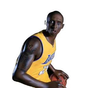 NBA player Kobe Lakers Black Mamba basketball Kobe Bryant Yellow Clothes No. 24 Kobe 1/6 head sculpture box hand held model