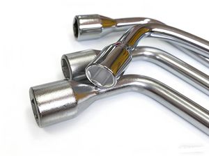 Clé à douille hexagonale en L de 17/<span class=keywords><strong>19</strong></span>/21/22/23/24 mm pour écrous de roue de voiture et camion, outil de démontage de pneus - Product Image 6