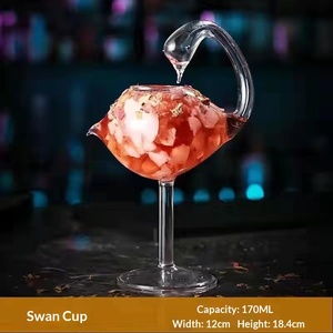 Calice da Vino Creativo di Alta Qualità in Vetro Borosilicato a Forma di Pesce Globo con Stelo Lungo, Grande Capacità, per Succhi, Caffè e Uso Domestico - Product Image 6