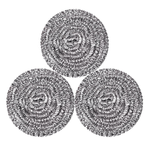 Fregador de platos de lana de acero resistente de fábrica, estropajos de acero inoxidable, esponja, Bola de limpieza de cocina - Product Image 2