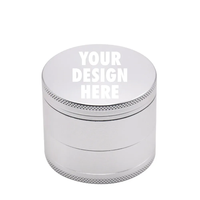 Broyeur à herbes sèches Vortex 4 couches 63 mm en aluminium avec grattoir à pollen