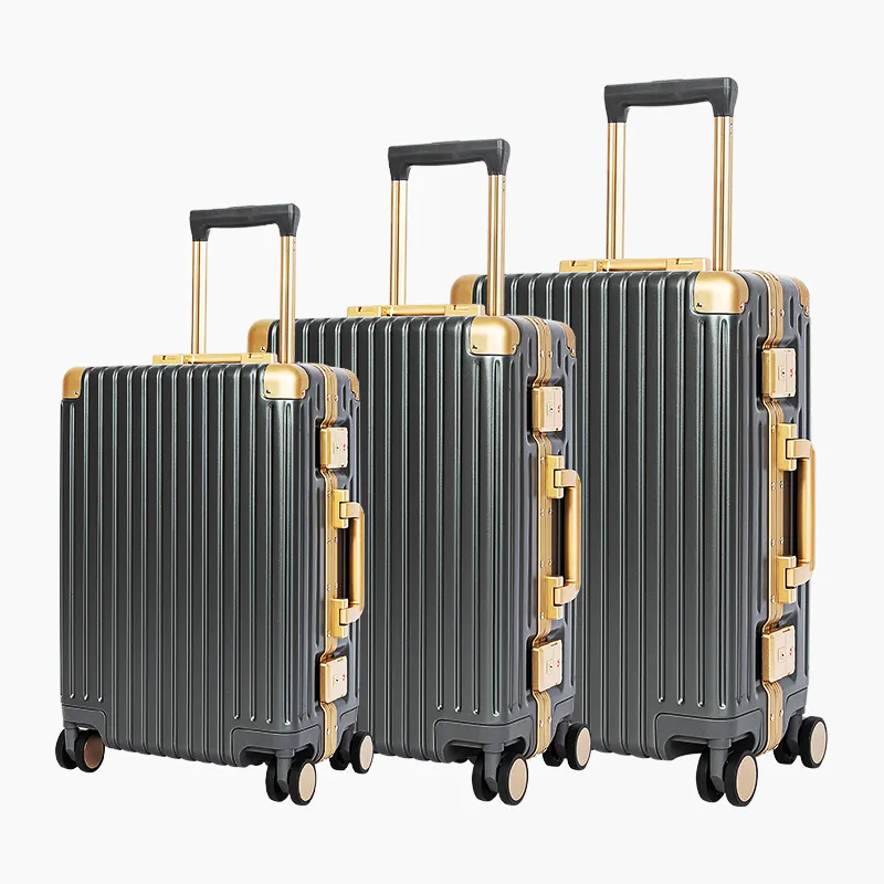 Classic luggage bag Hard shell waterproof maleta viajera with high quality hot sale Bagagem luggage sets 3 piece