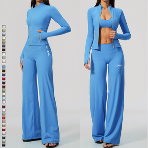 Damenkleidung Slim Fit Jacken mit Taschen Reißverschluss-Mantel für Frauen Sportbekleidung Individuelles Logo Lange Ärmel TRAININGSJACKEN - Product Image 6