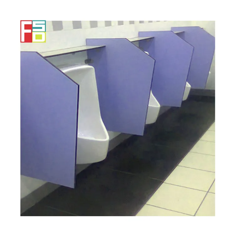 उच्च गुणवत्ता निविड़ अंधकार एचपीएल phenolic बोर्ड शौचालय कक्ष फिलीपीन 12mm एचपीएल पुरुषों की मूत्रालय विभाजन विभक्त शील बोर्ड