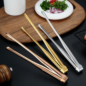 Keuken Gadgets <span class=keywords><strong>304</strong></span> Roestvrij Staal Voedsel Brood Tong Koreaanse Bbq Barbecue Clip Restaurant Self-Service Barbecue Tang - Product Image 2