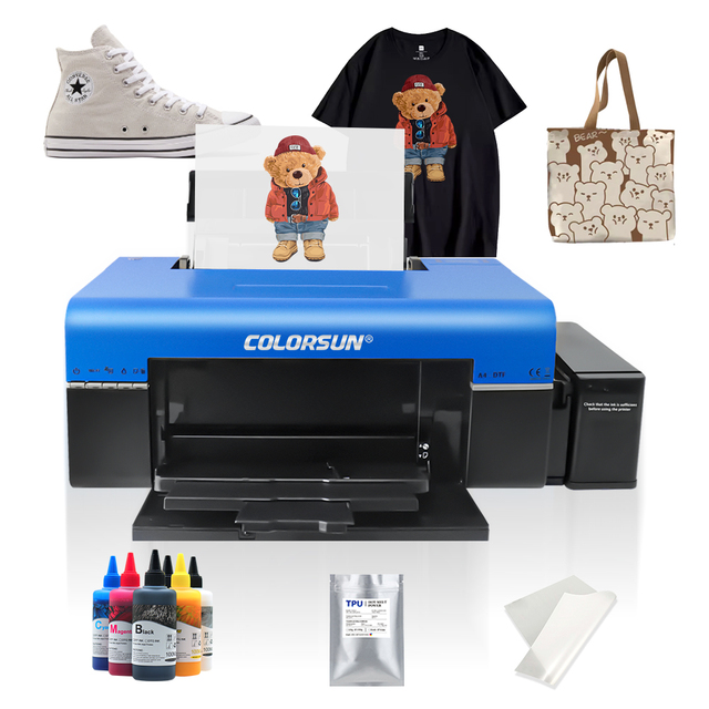 COLORSUN A4 KS-L805 DTF Printer Multi Function Printer A4 Printer Machine for T-shirts