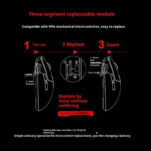 Incott G23V2 <span class=keywords><strong>SE</strong></span> 무선 게임용 마우스 3395 센서 <span class=keywords><strong>3</strong></span> 모드 RGB 경량 인체 공학적 마우스 PC 노트북 게이머 - Product Image 6