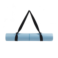 Tapis de yoga de Pilates de 6mm d'épaisseur, antidérapant et écologique, en caoutchouc et cuir PU avec sangle de transport et logo personnalisé
